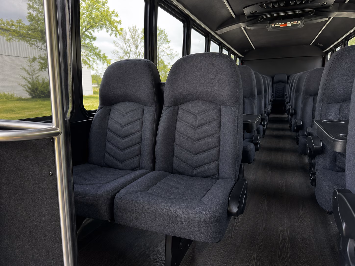 bellevue 18 passenger minibus inside