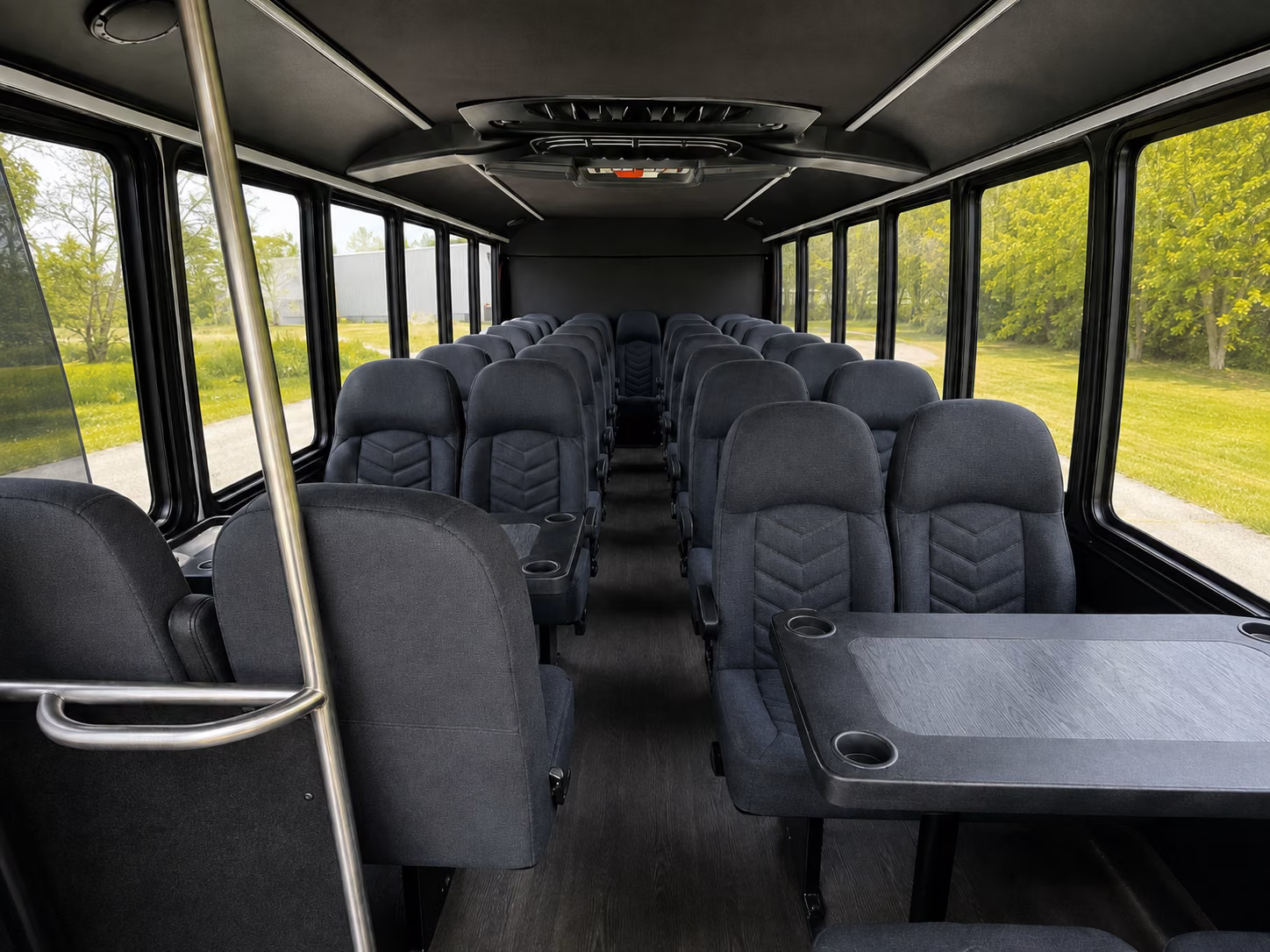 bellevue 20 passenger minibus inside