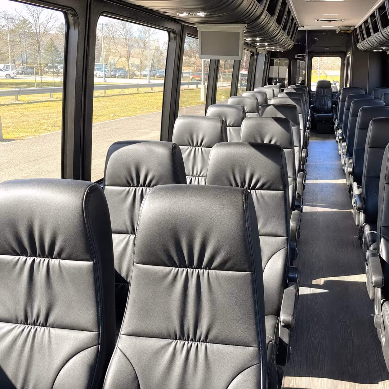 bellevue 25 passenger minibus interior
