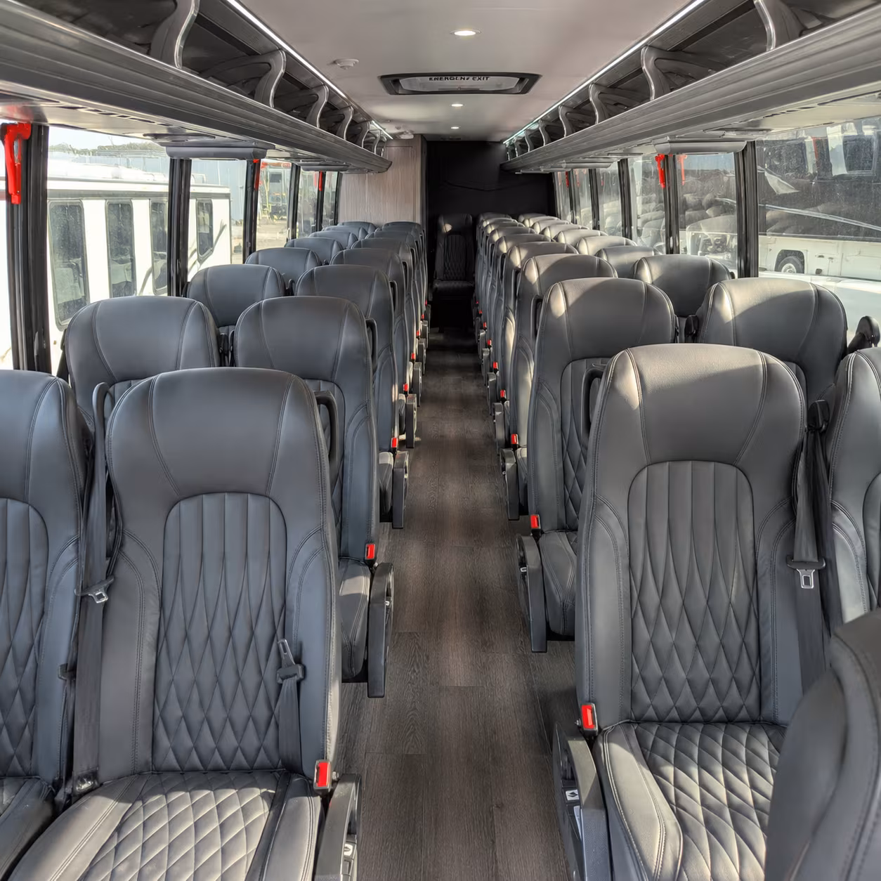bellevue 28 passenger minibus interior