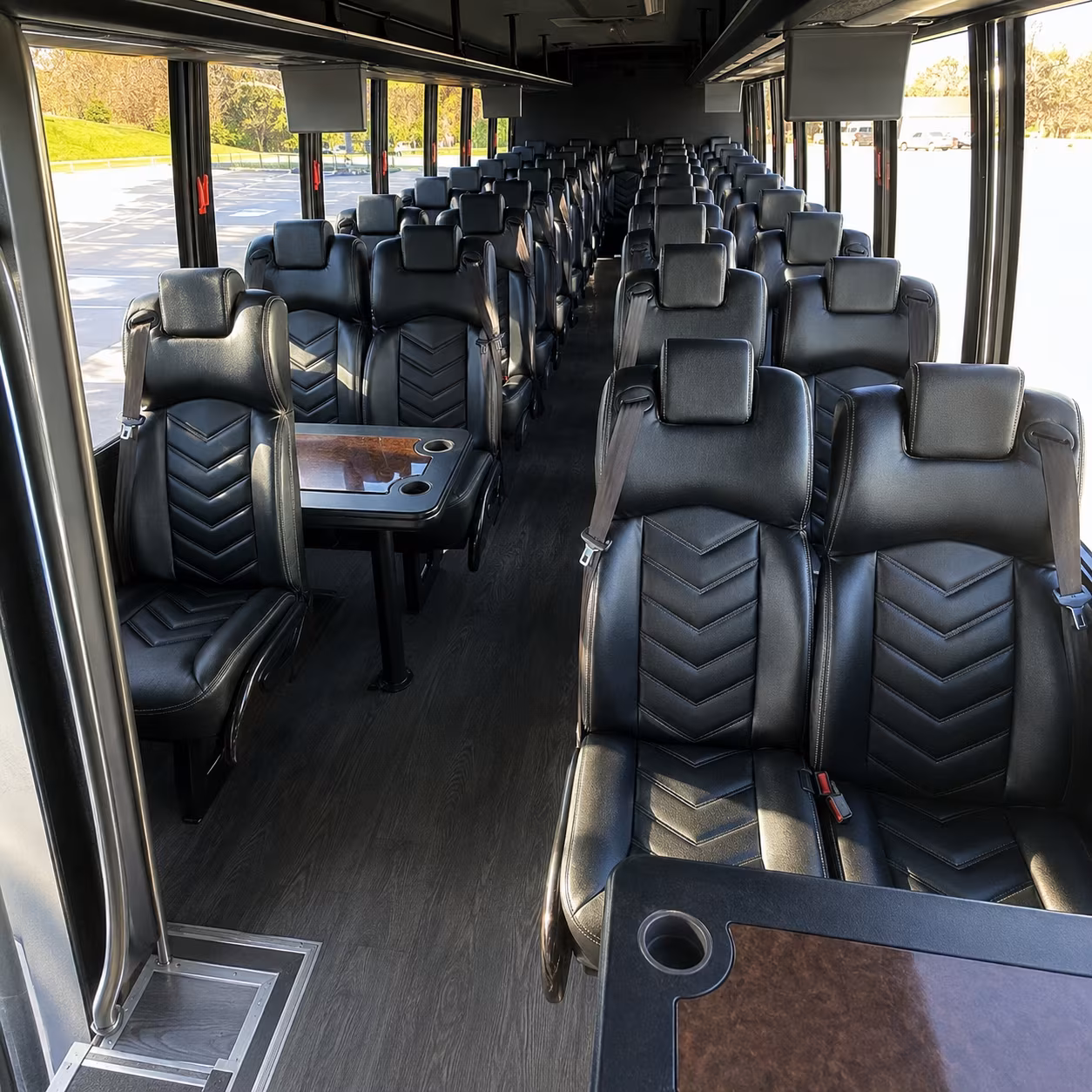bellevue 35 passenger minibus interior