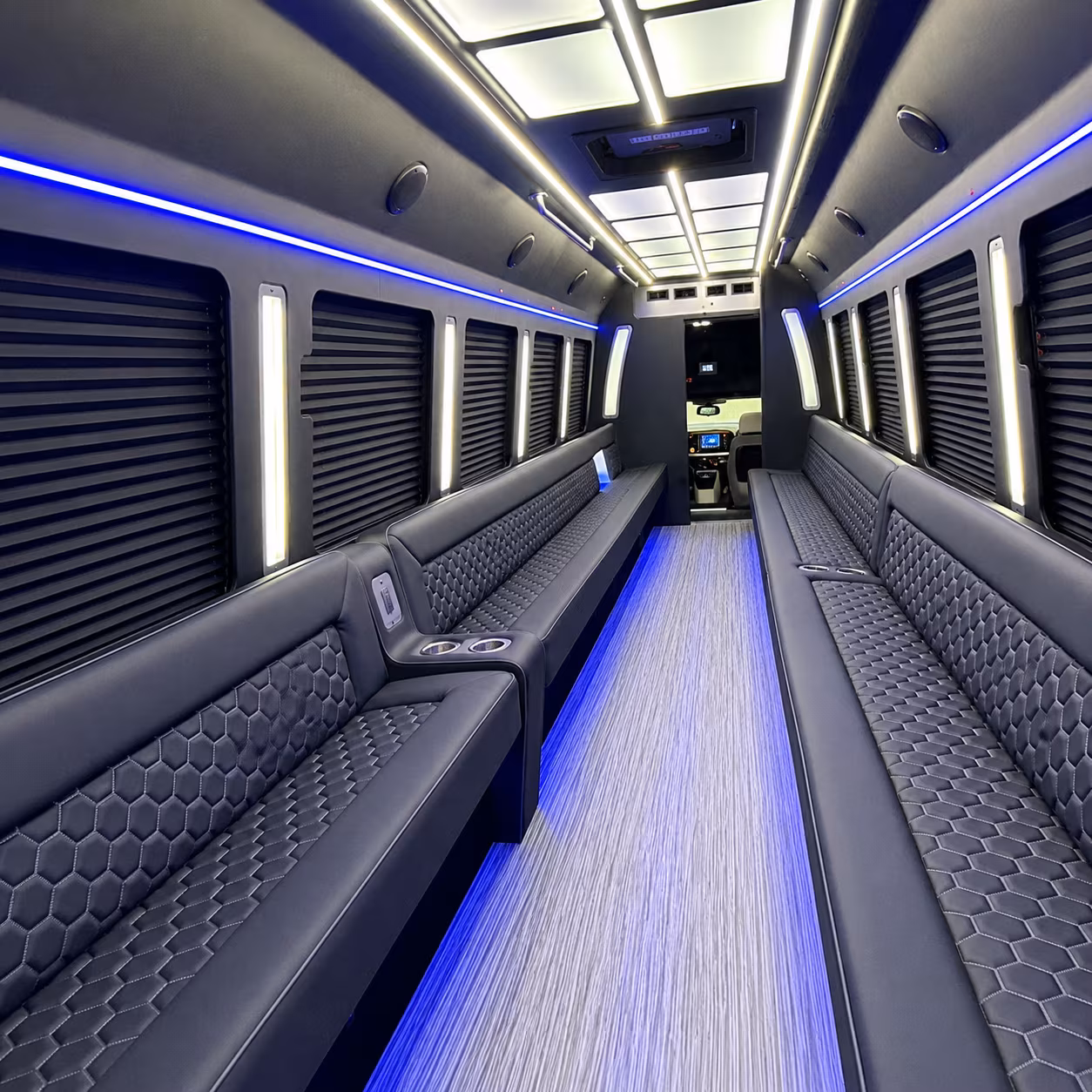 bellevue party bus interior