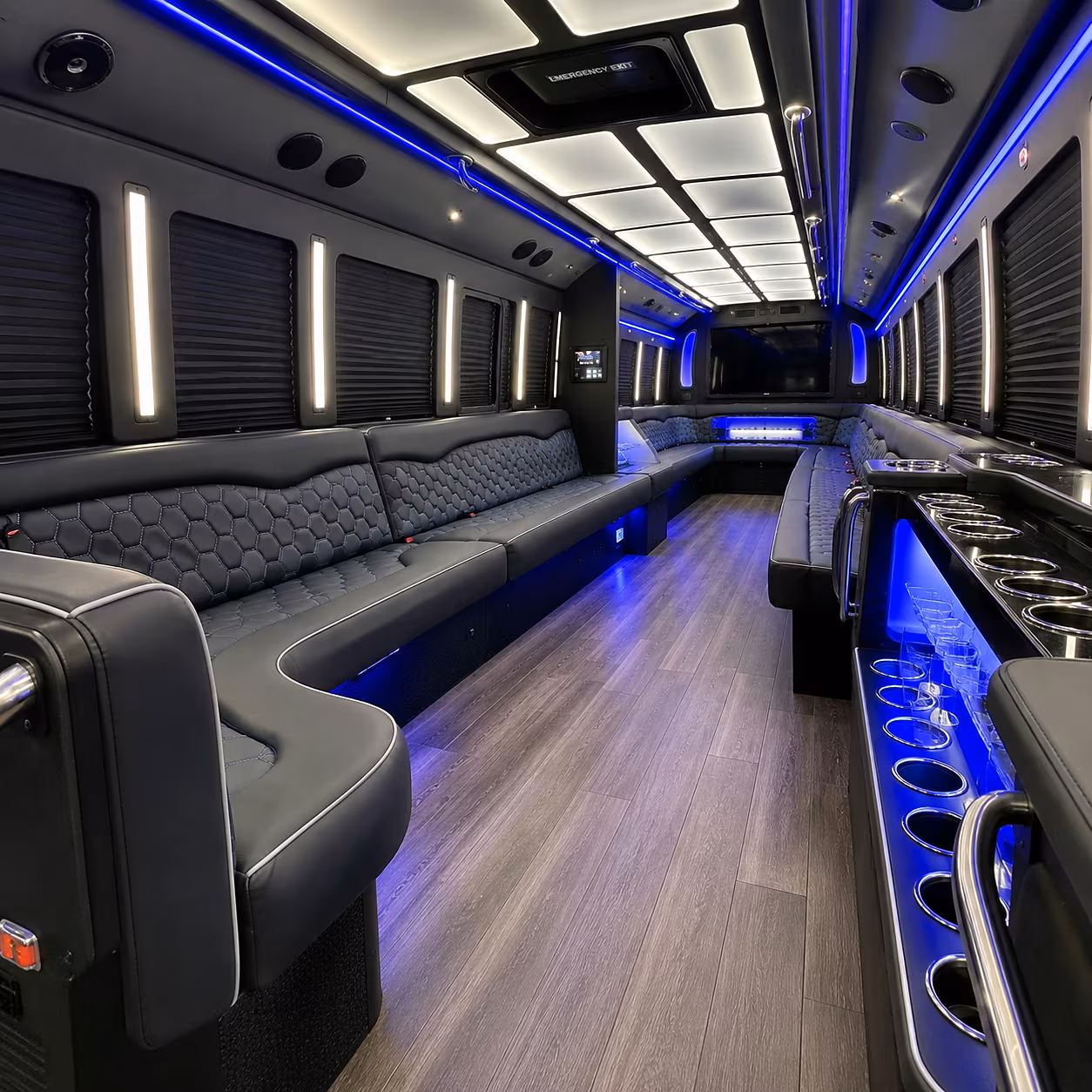 bellevue party bus rentals inside
