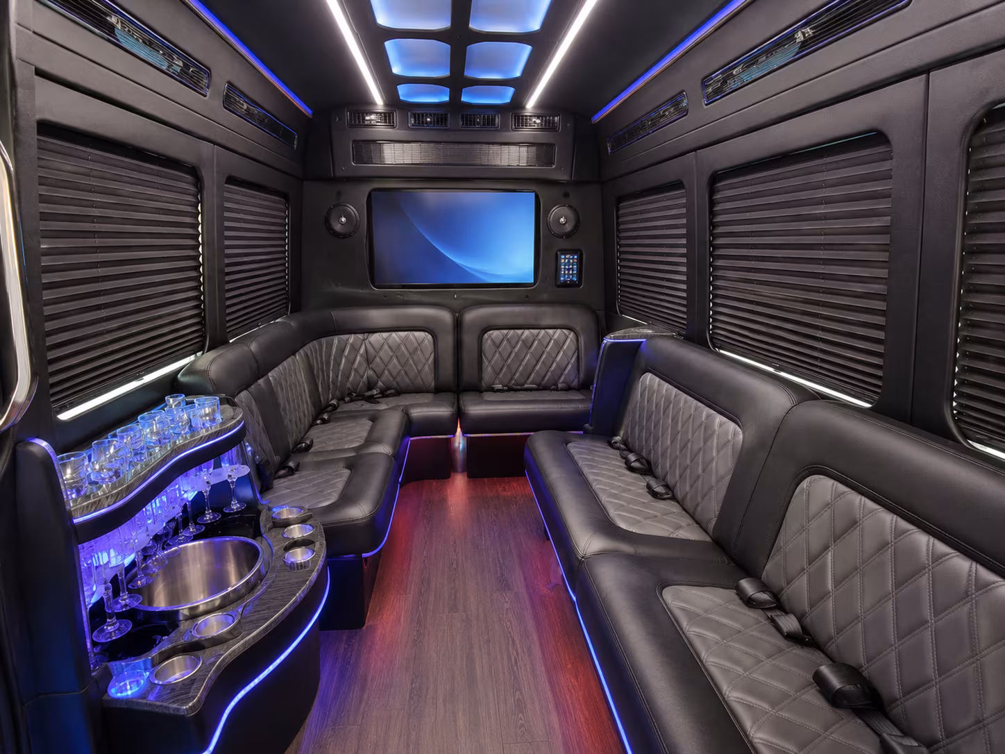 bellevue sprinter limousine inside