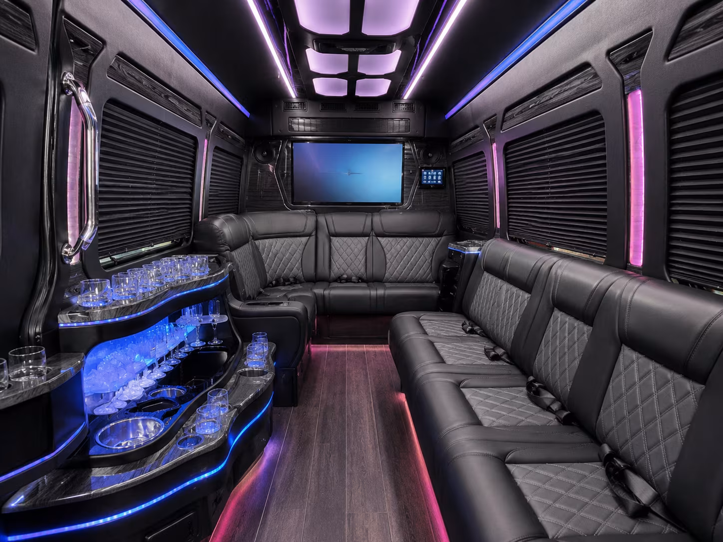 bellevue sprinter limousine interior