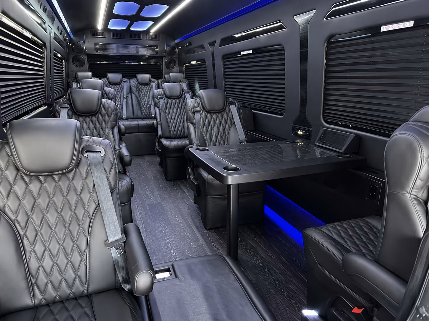 bellevue sprinter van with driver interior