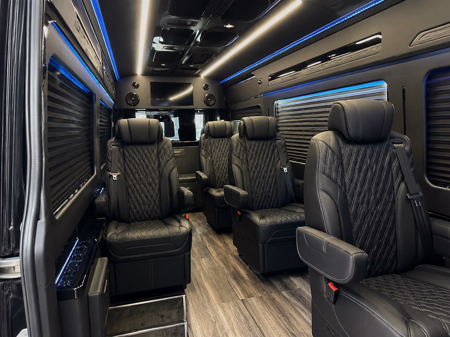sprinter van with driver inside